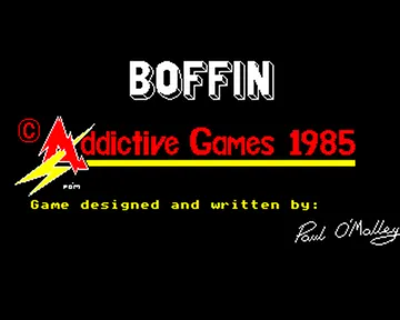 Boffin (1985)(Addictive Games)[a2][BOFFIN] screen shot title